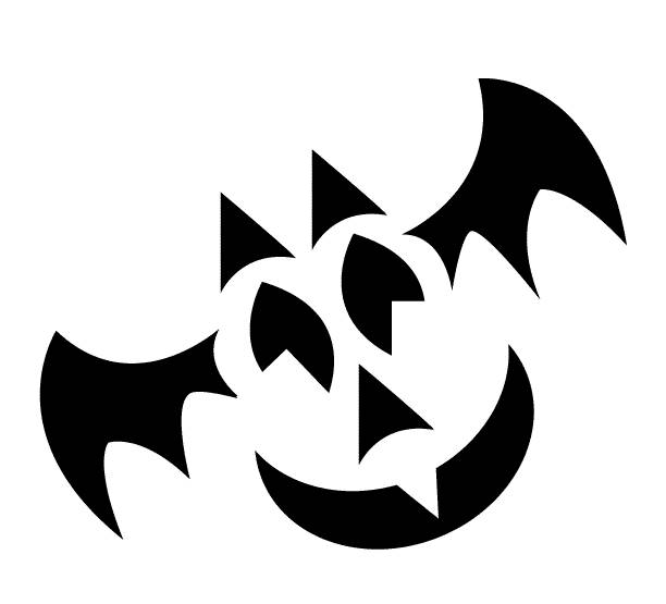 Batty Alex Jack O Lantern Pumpkin Head Stencil