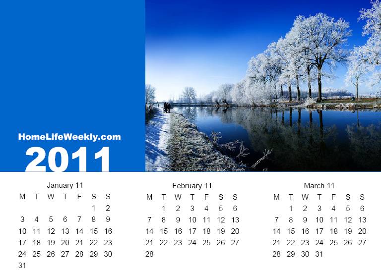 free downloadable calendars for 2011. Quarterly Calendar 2011