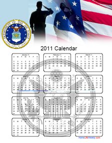 Air Force Calendar 2011