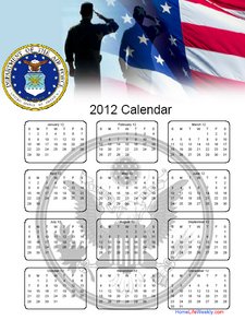 Air Force Calendar 2012