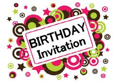 birthday invitation printable circles design