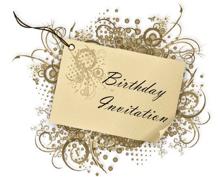 Free Printable Birthday Party Invitations on Swirls Free Birthday Invitations