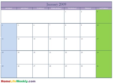 2011 Calendar Landscape Printable. Print free calendars by month
