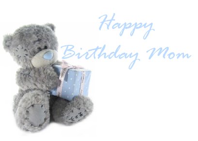 Moms Birthday Card wirth Cute Bear