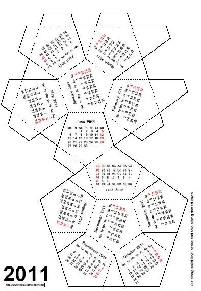 Free Desktop Calendar 2011