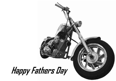 Fathers Day Card Motor Bike design