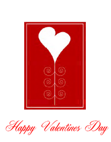 Free Valentines Card with Heart