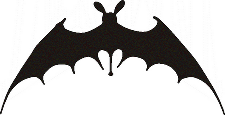 Pumpkin template bat