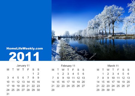 2011 Quarterly Calendar