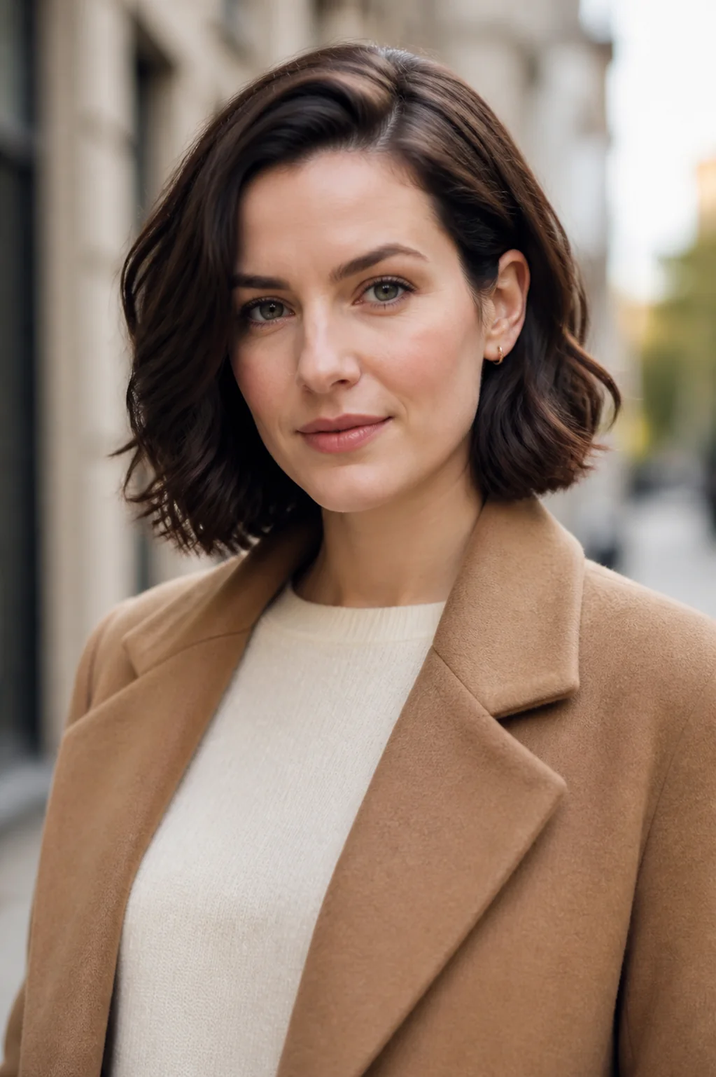 Short A-line bob haircut