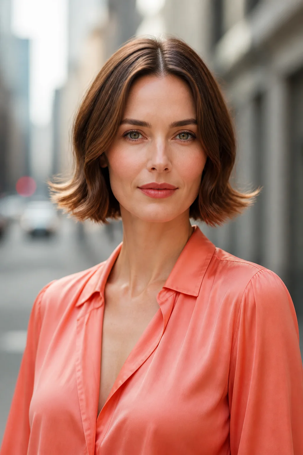 Short bob with flipped ends