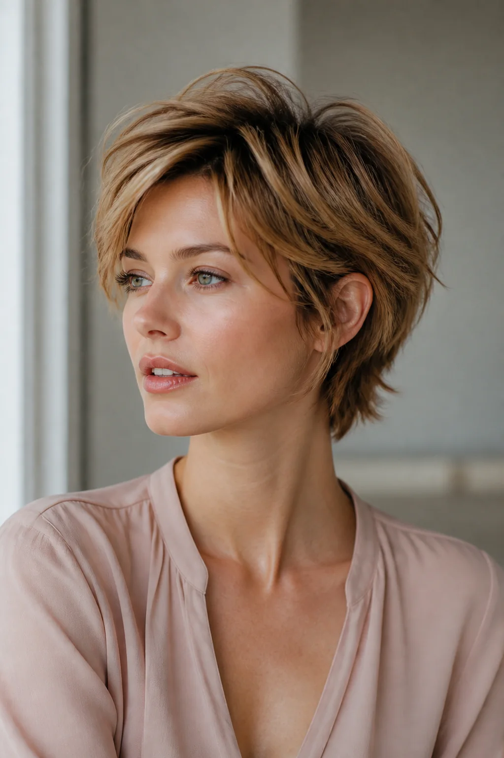 short shag choppy crown
