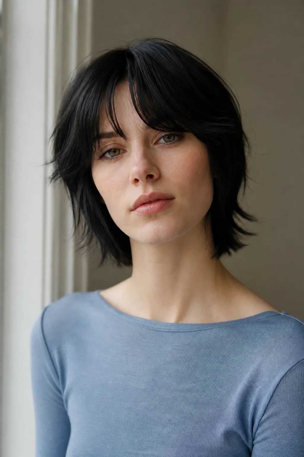 short shag straight hair piecey