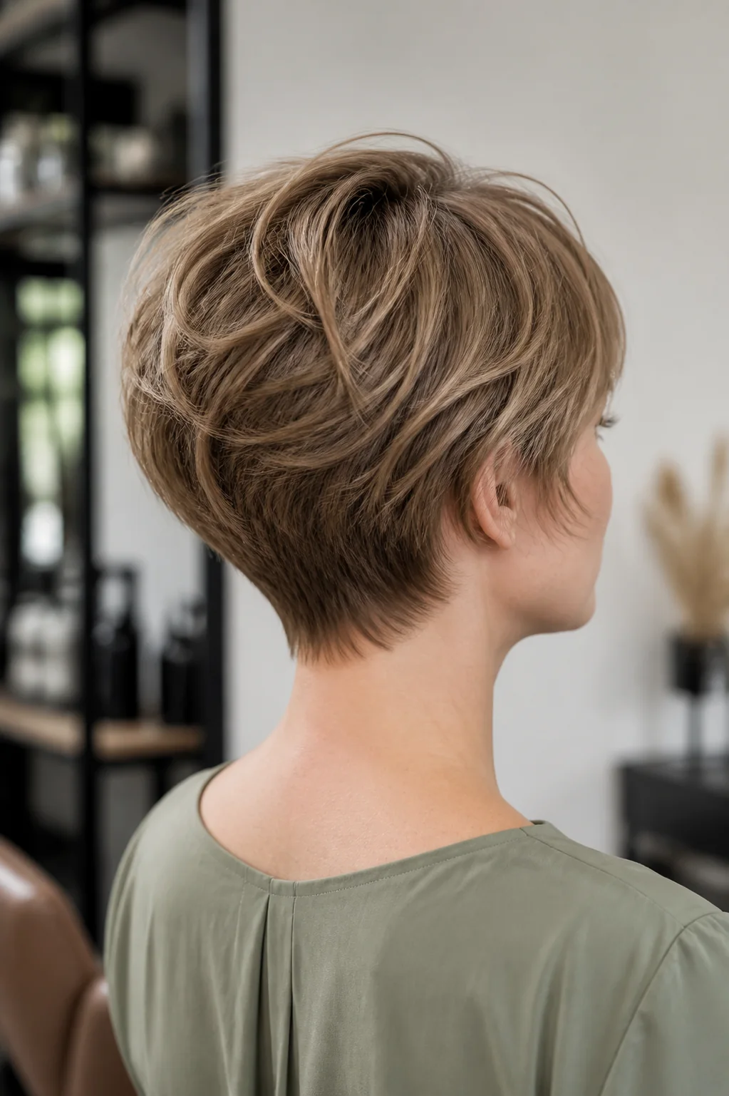 short shag tapered nape