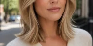 Soft Face Framing Shoulder Length Layers
