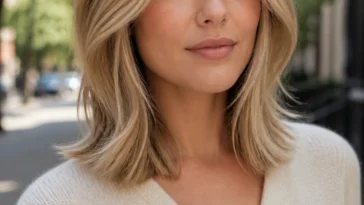 Soft Face Framing Shoulder Length Layers