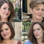 Four flattering hairstyles for round faces and thin hair