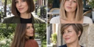 Four low-maintenance hairstyles in short, medium, long and curly shapes