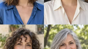 Four textured fringes showing a broken brow edge, forehead wave, loose curls and off-center split