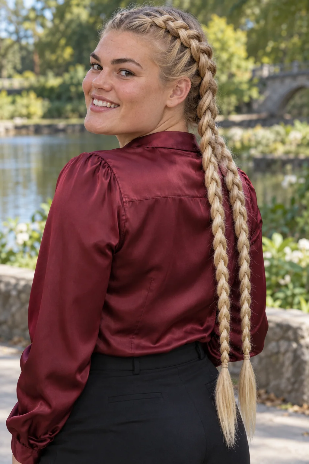 Double Dutch Braids With Long Tails for long hair