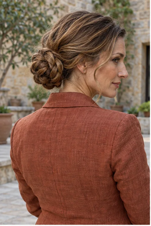 The Full-Length Braided Bun for long hair