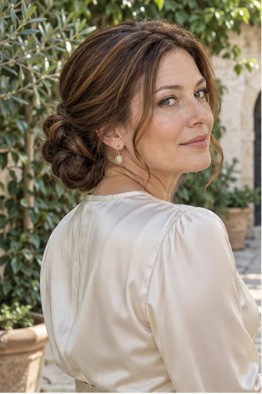 The Soft Low Chignon for long hair