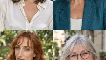 Four distinct wispy fringes showing narrow, wider, wavy and glasses-friendly shapes