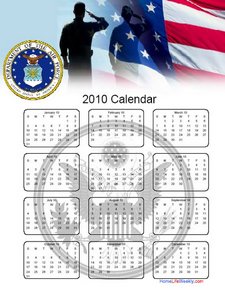 US Air Force Calendar 2010