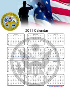 Army Calendar 2011