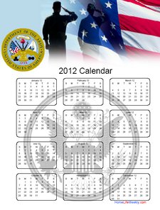 Army Calendar 2012