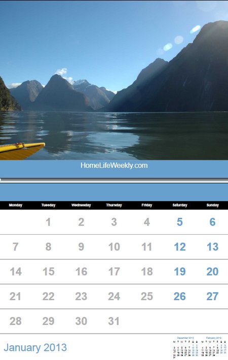 calendar 2013 printable