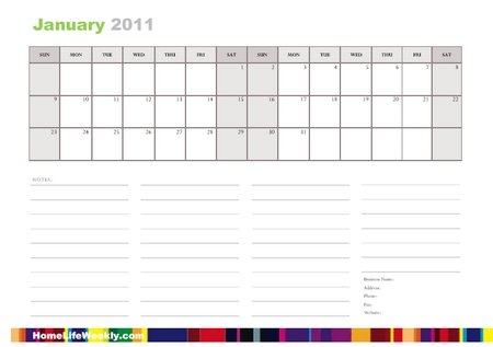 Monthly Calendar Printable