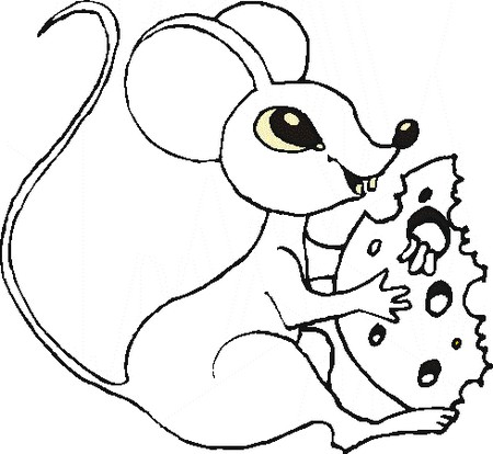 mouse coloring pages