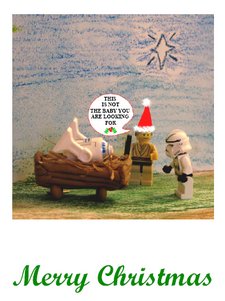 Printable nativity christmas card starwarsstyle